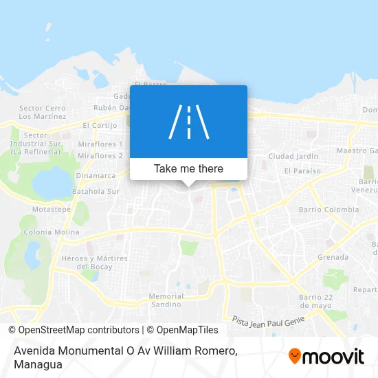 Mapa de Avenida Monumental O Av William Romero