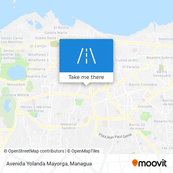 Avenida Yolanda Mayorga map