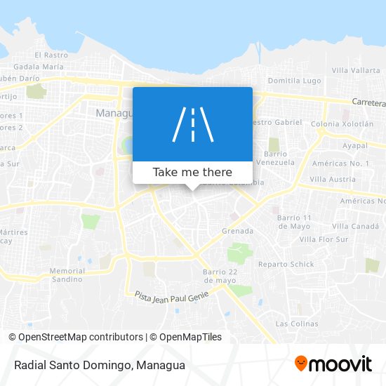 Radial Santo Domingo map