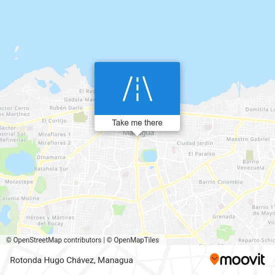 Rotonda Hugo Chávez map