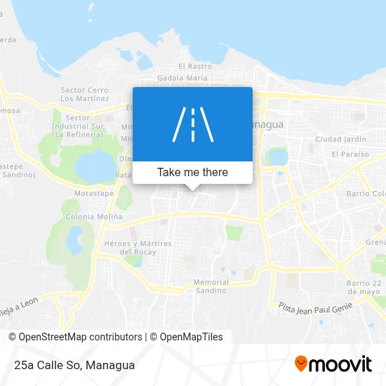 Mapa de 25a Calle So