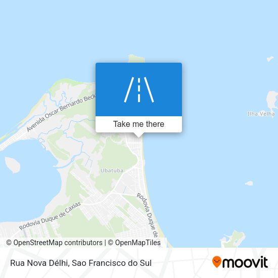Rua Nova Délhi map