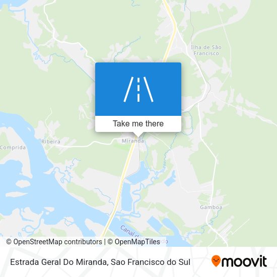 Estrada Geral Do Miranda map