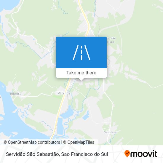 Servidão São Sebastião map