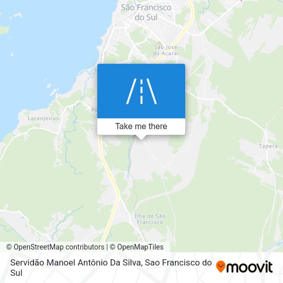 Servidão Manoel Antônio Da Silva map