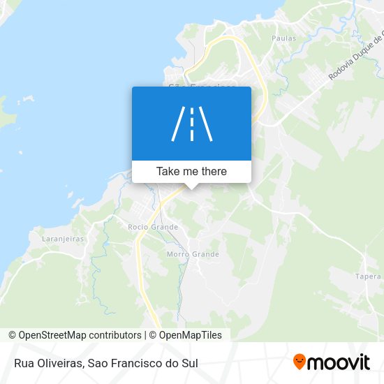 Rua Oliveiras map
