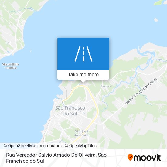 Rua Vereador Sálvio Amado De Oliveira map