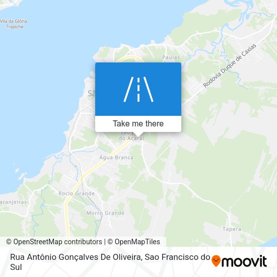 Rua Antônio Gonçalves De Oliveira map
