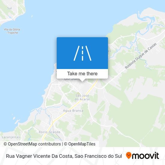 Rua Vagner Vicente Da Costa map