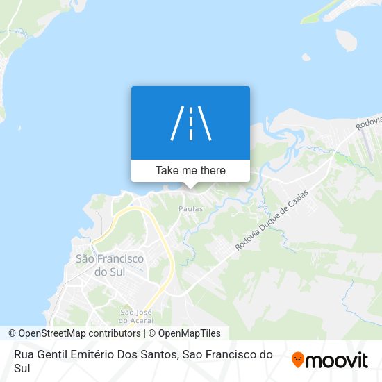 Rua Gentil Emitério Dos Santos map