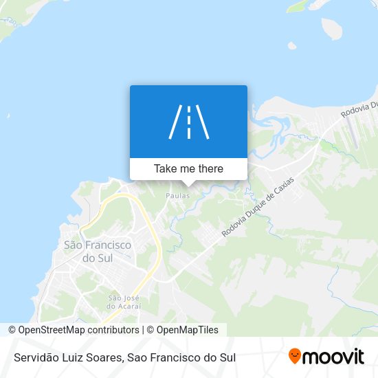Servidão Luiz Soares map