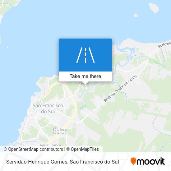 Servidão Henrique Gomes map