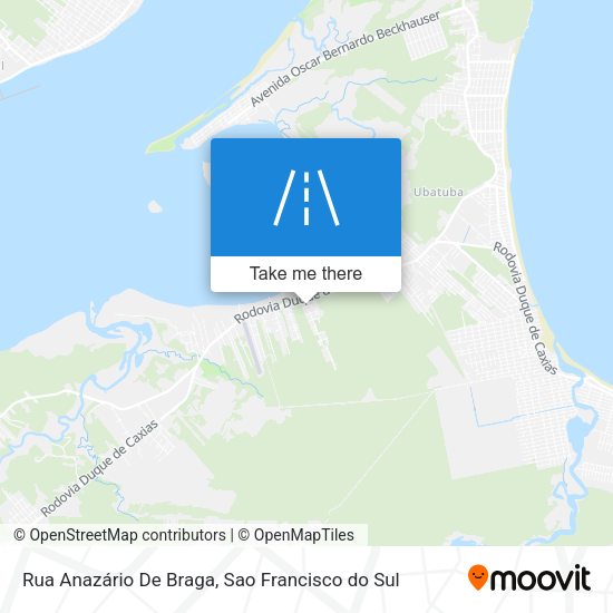 Rua Anazário De Braga map