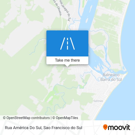 Rua América Do Sul map
