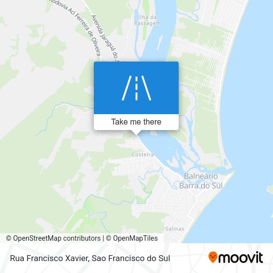 Rua Francisco Xavier map