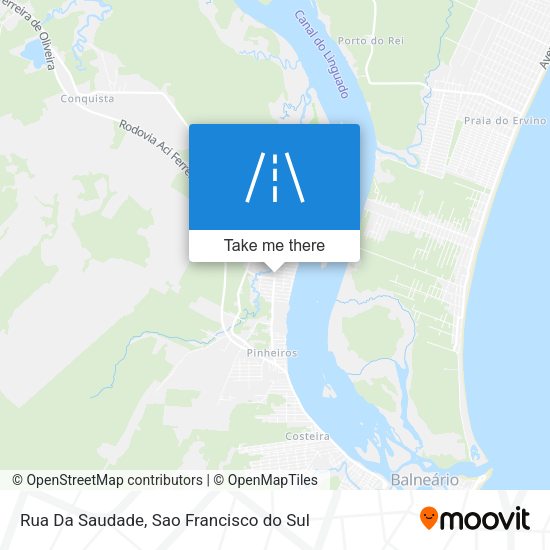 Rua Da Saudade map