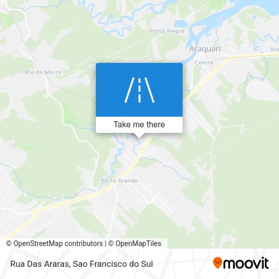 Rua Das Araras map