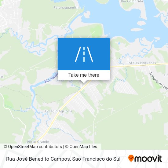 Rua José Benedito Campos map
