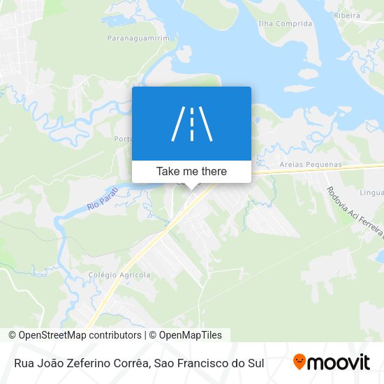 Rua João Zeferino Corrêa map
