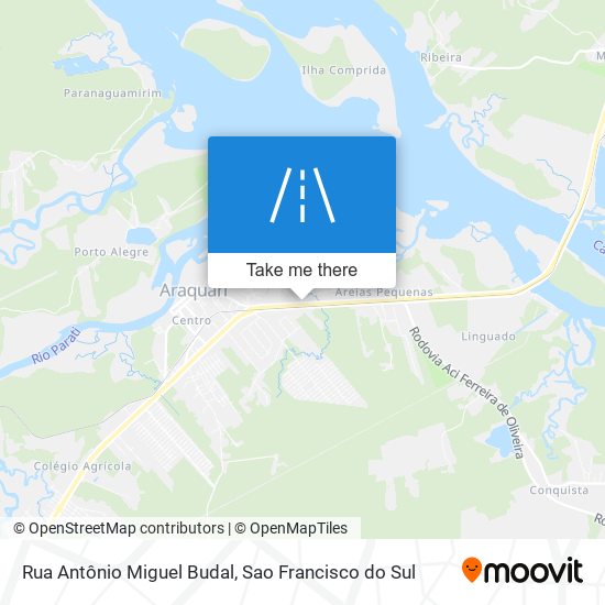 Rua Antônio Miguel Budal map