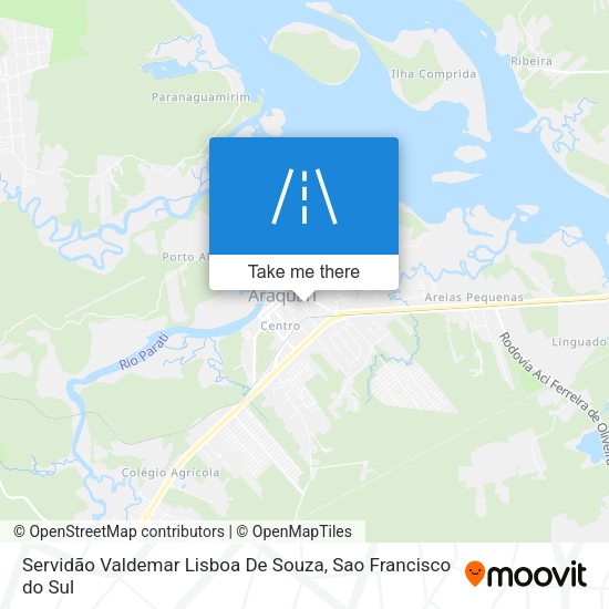 Servidão Valdemar Lisboa De Souza map