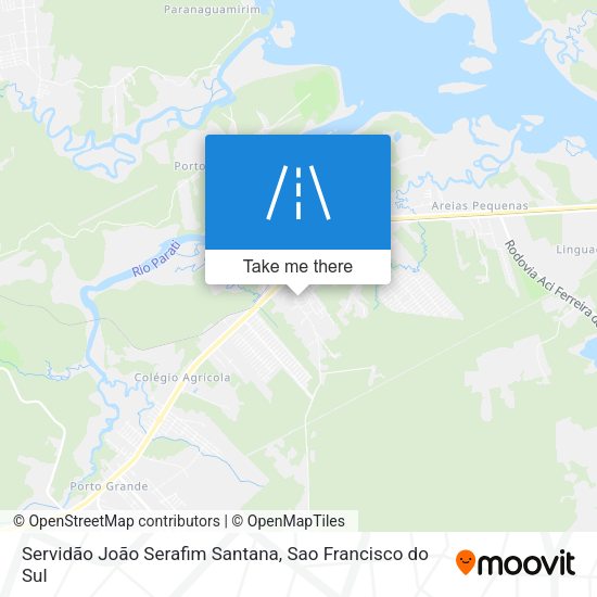 Servidão João Serafim Santana map