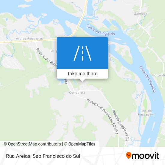 Rua Areias map
