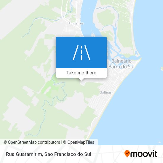 Rua Guaramirim map
