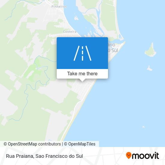 Rua Praiana map