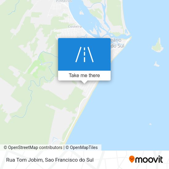 Rua Tom Jobim map