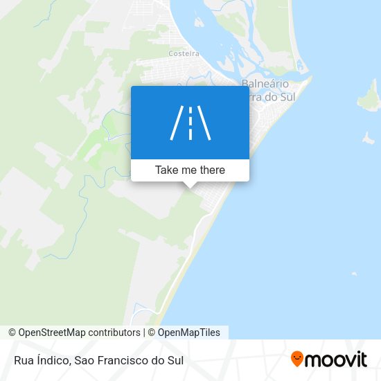 Rua Índico map
