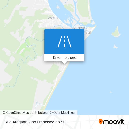 Rua Araquari map