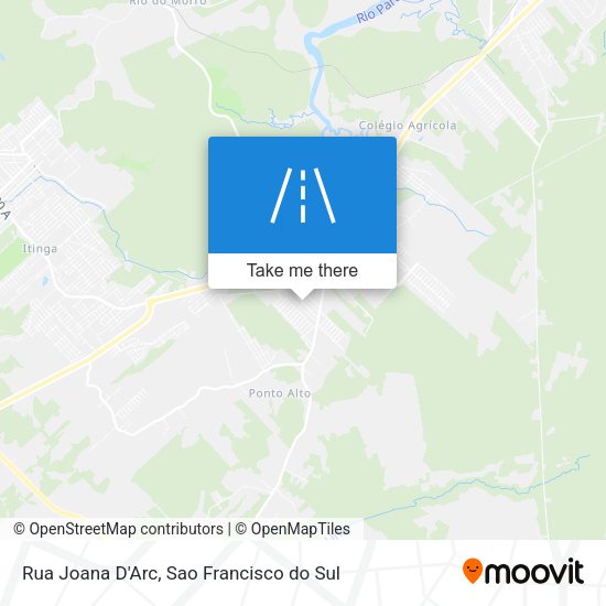 Rua Joana D'Arc map