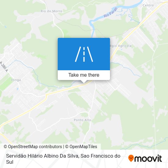 Servidão Hilário Albino Da Silva map