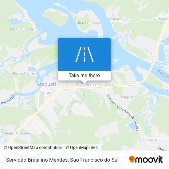 Servidão Brasilino Mendes map