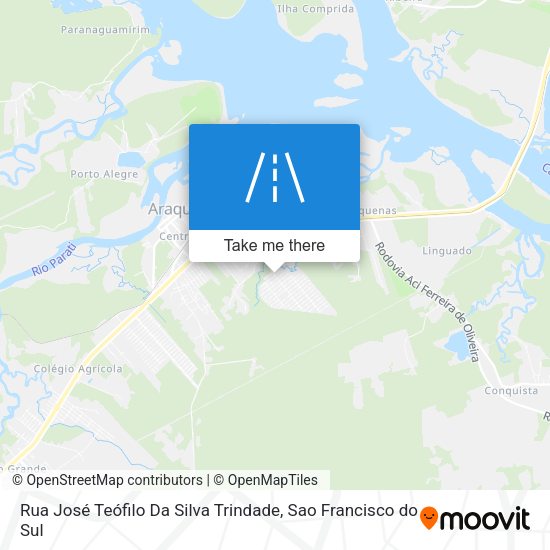 Rua José Teófilo Da Silva Trindade map