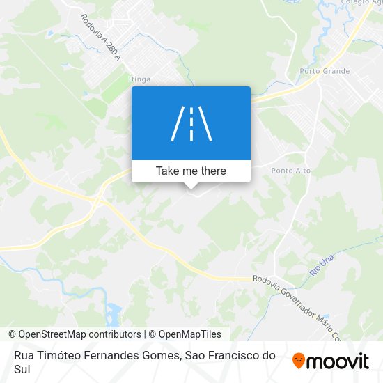 Rua Timóteo Fernandes Gomes map