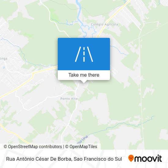Rua Antônio César De Borba map