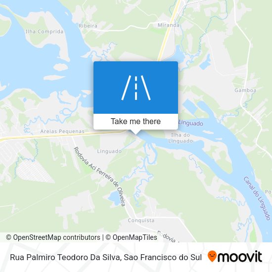 Rua Palmiro Teodoro Da Silva map