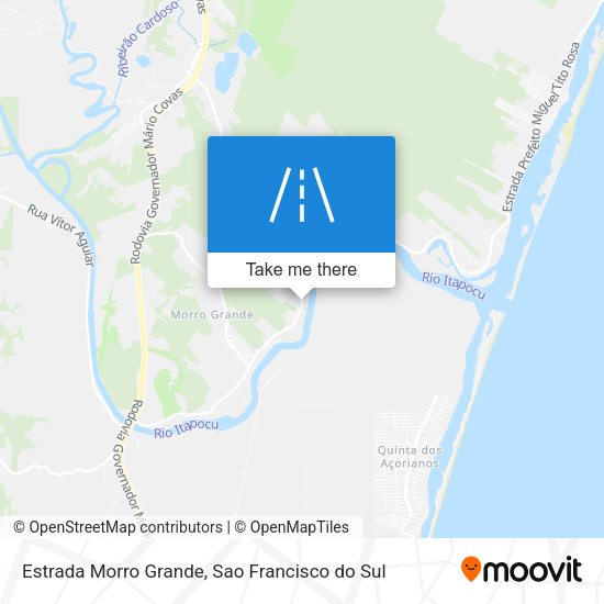 Estrada Morro Grande map