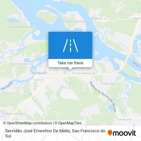 Servidão José Ernestino De Mello map