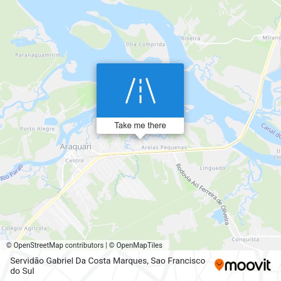 Servidão Gabriel Da Costa Marques map