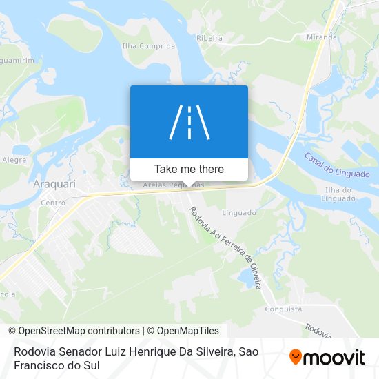 Rodovia Senador Luiz Henrique Da Silveira map