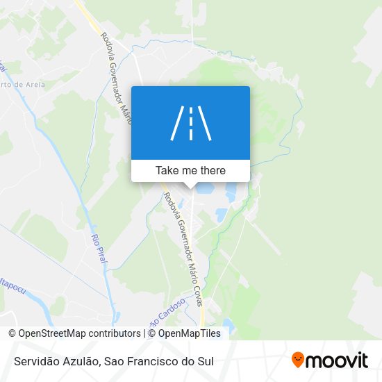 Servidão Azulão map