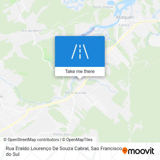 Rua Eraldo Lourenço De Souza Cabral map