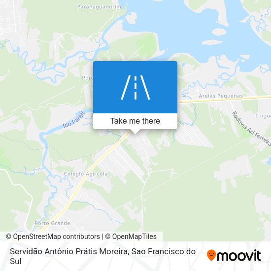 Servidão Antônio Prátis Moreira map