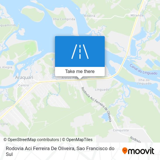Rodovia Aci Ferreira De Oliveira map