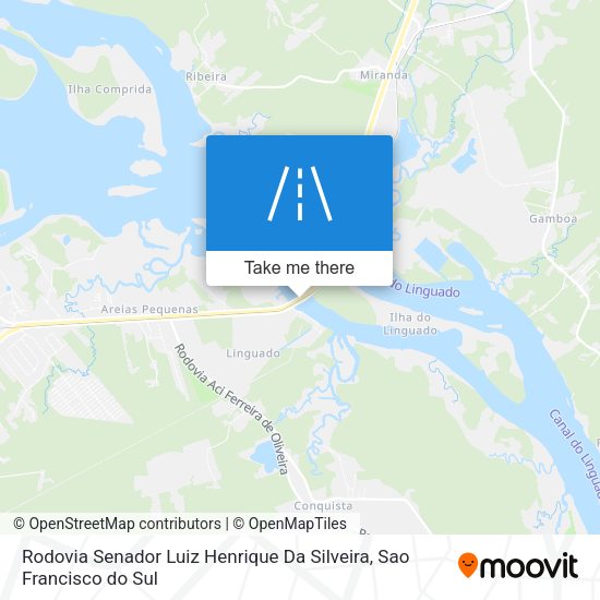 Rodovia Senador Luiz Henrique Da Silveira map