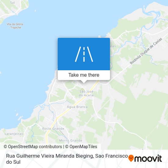 Rua Guilherme Vieira Miranda Bieging map