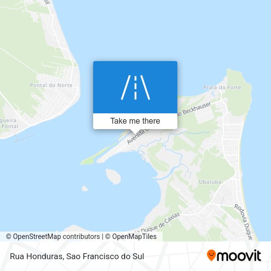 Rua Honduras map